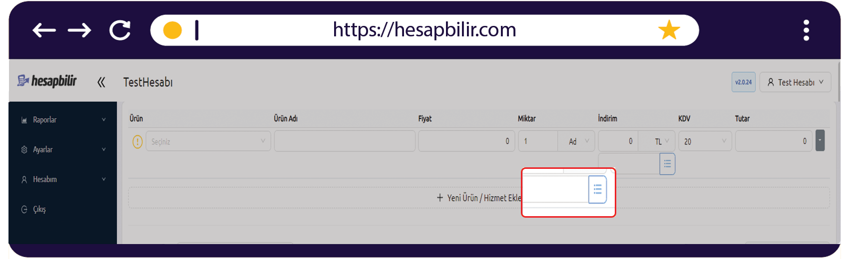 Tevkifat Liste Ekranı