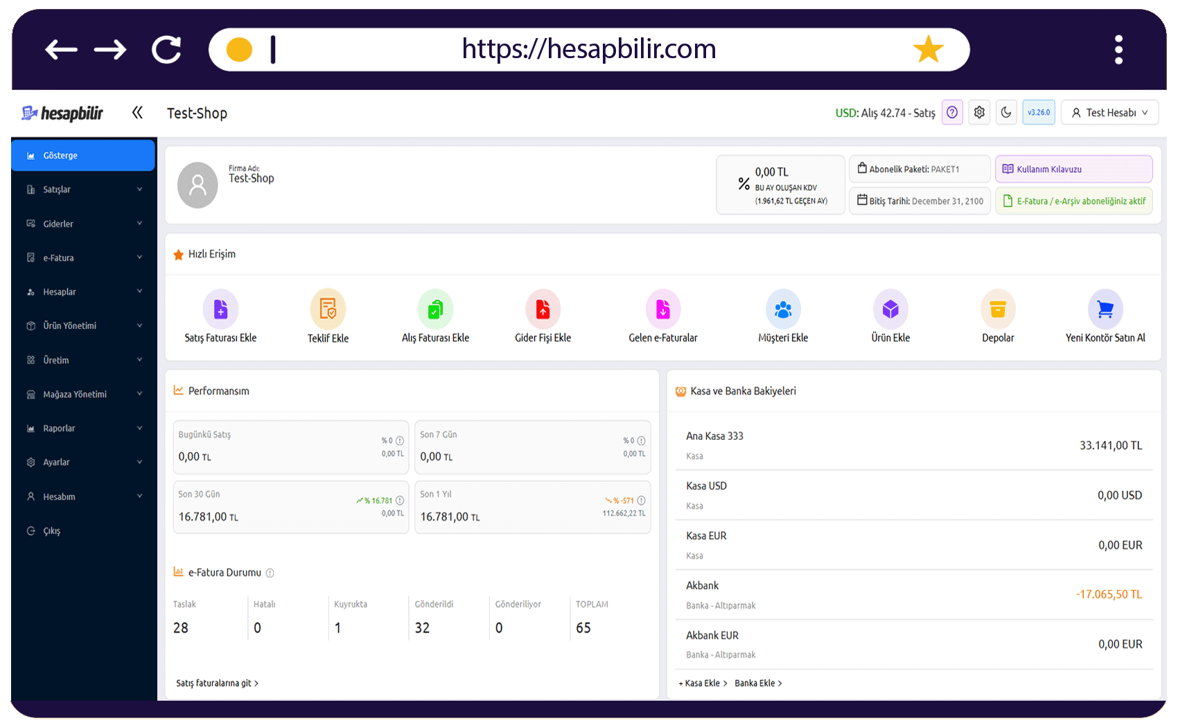 Hesapbilir Dashboard