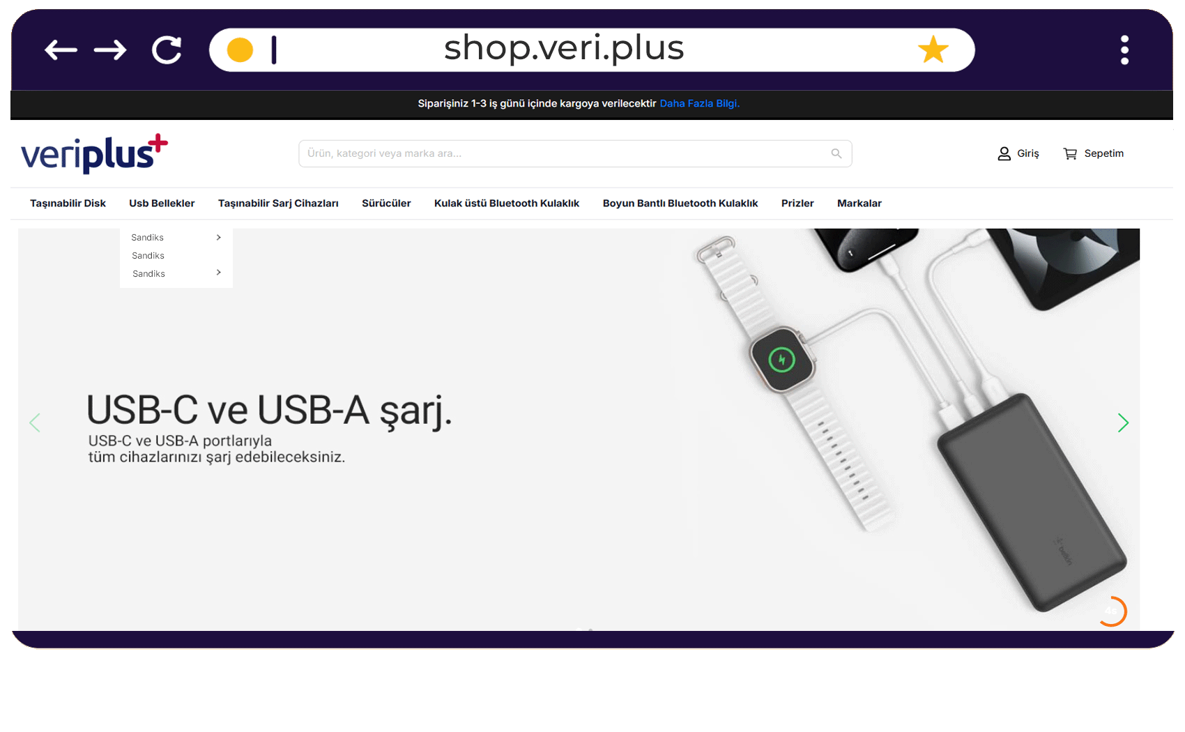E-Ticaret Menü Ayarları