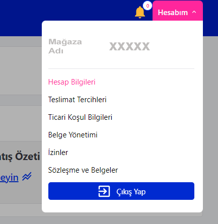 Pazarama Hesabım