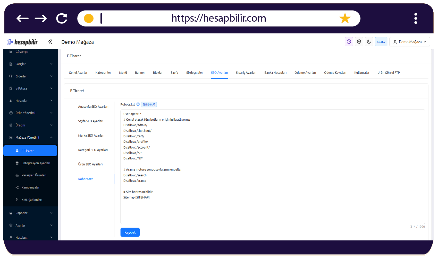 Robots.txt Düzenleme