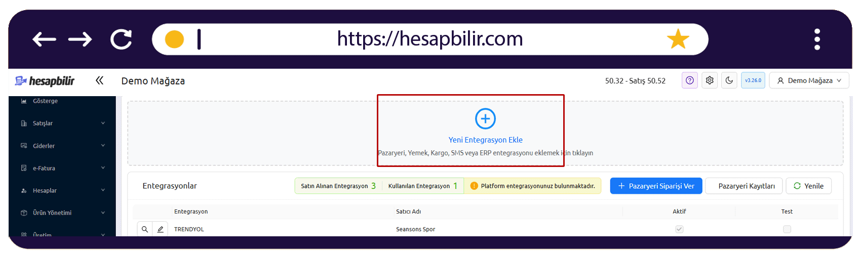 Yeni Mağaza Ekle